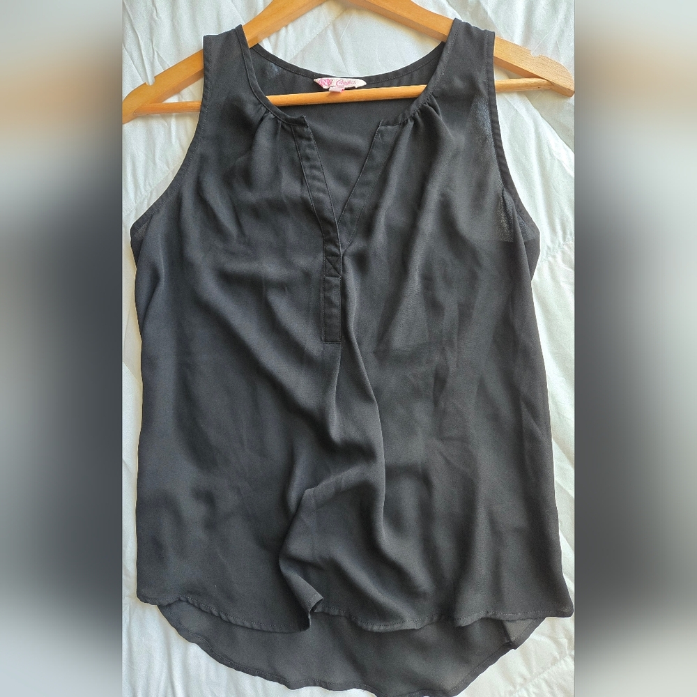 Candie's Elegant Charcoal Blouse